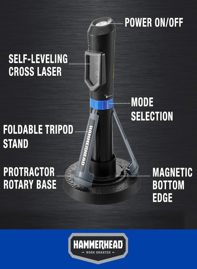 Hammerhead Compact Self-Leveling Cross Line Laser with Tripod Stand - HLCL001 - Image 3