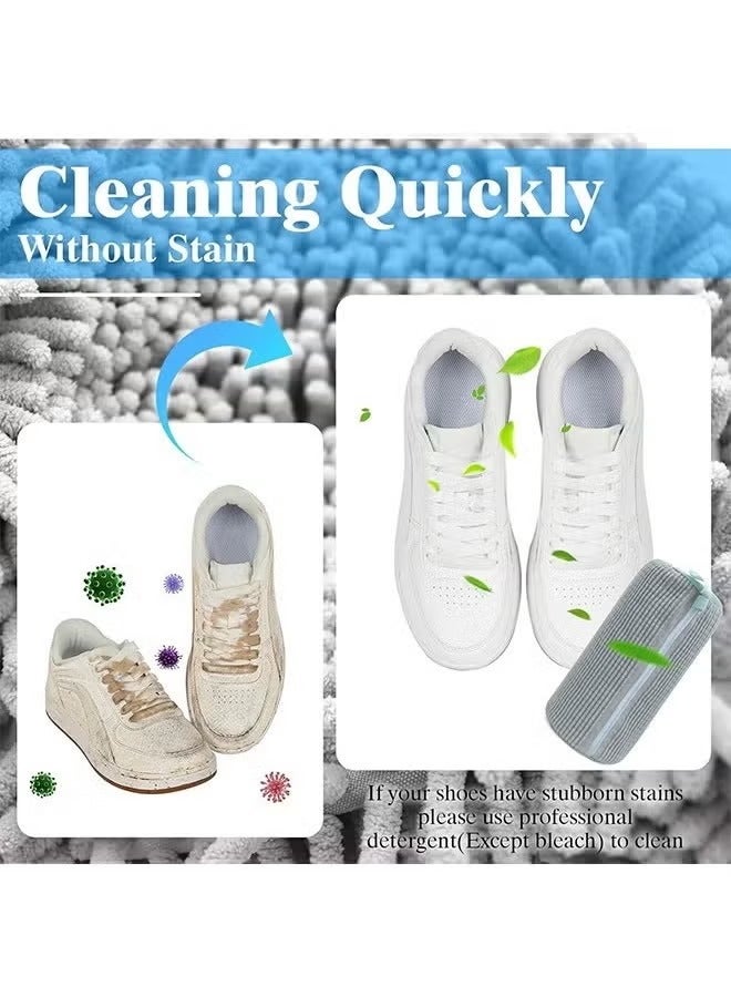 Shoe Washing Bag for Washing Machine, 2 Pack Portable Shoe Care Bag Shoe Bag Washing Machine, Deep Cleaning Shoe Bag, Reusable Shoe Washing Bag for All Shoe Types and Sizes, Grey - Image 3