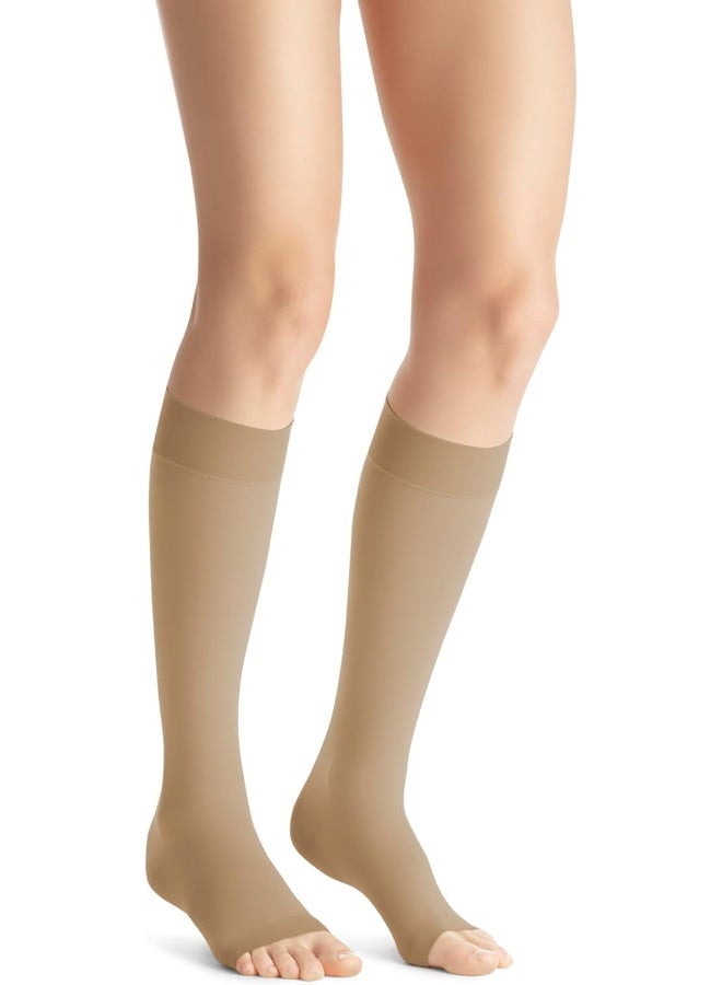 JOBST JOBST Opaque Open Toe Knee High 20-30 mmHg Compression Stockings  - Image 1