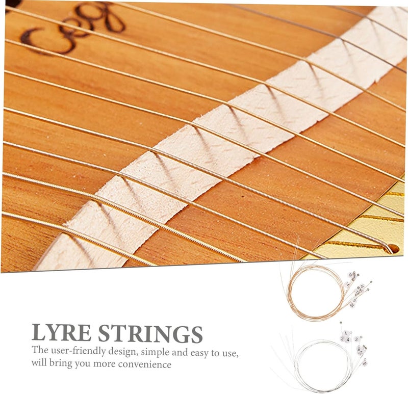 32pcs Lyre Strings for Musical Instruments Steel Replacement Strings Easy to Install Accessories for Classical Lyre Players and Musicians - Image 3