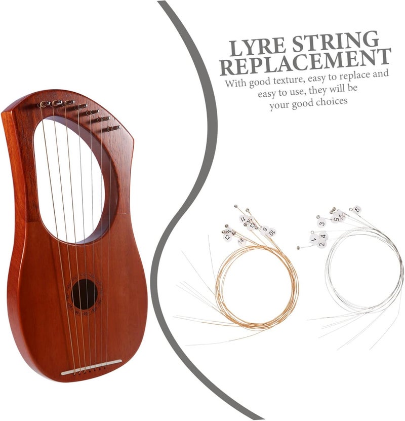 32pcs Lyre Strings for Musical Instruments Steel Replacement Strings Easy to Install Accessories for Classical Lyre Players and Musicians - Image 5