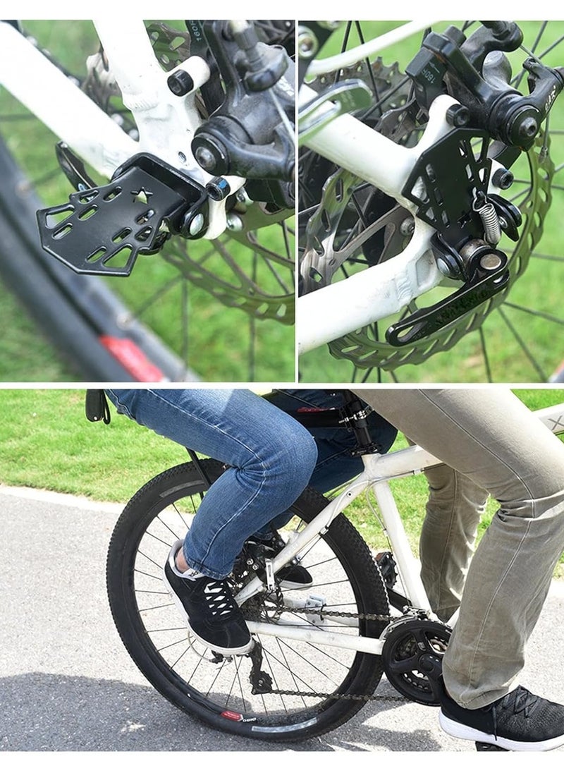 CMGTYYD Foot Pegs | Folding Pegs Non-Slip Bicycle Footrests Motorcycle Foot Pegs - 7.5cm Foot Rest Wear-resistant Pegs Frame Foot Pegs Rests Pedals For Mountain  - Image 2