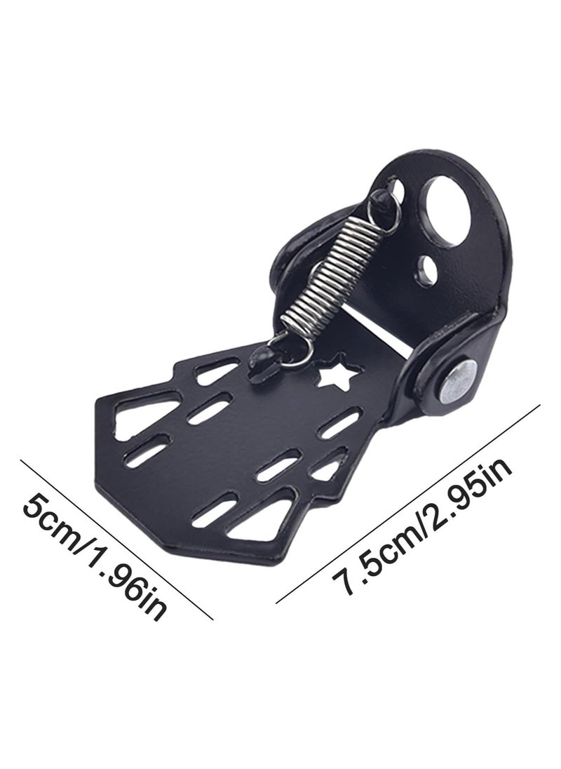 CMGTYYD Foot Pegs | Folding Pegs Non-Slip Bicycle Footrests Motorcycle Foot Pegs - 7.5cm Foot Rest Wear-resistant Pegs Frame Foot Pegs Rests Pedals For Mountain  - Image 4