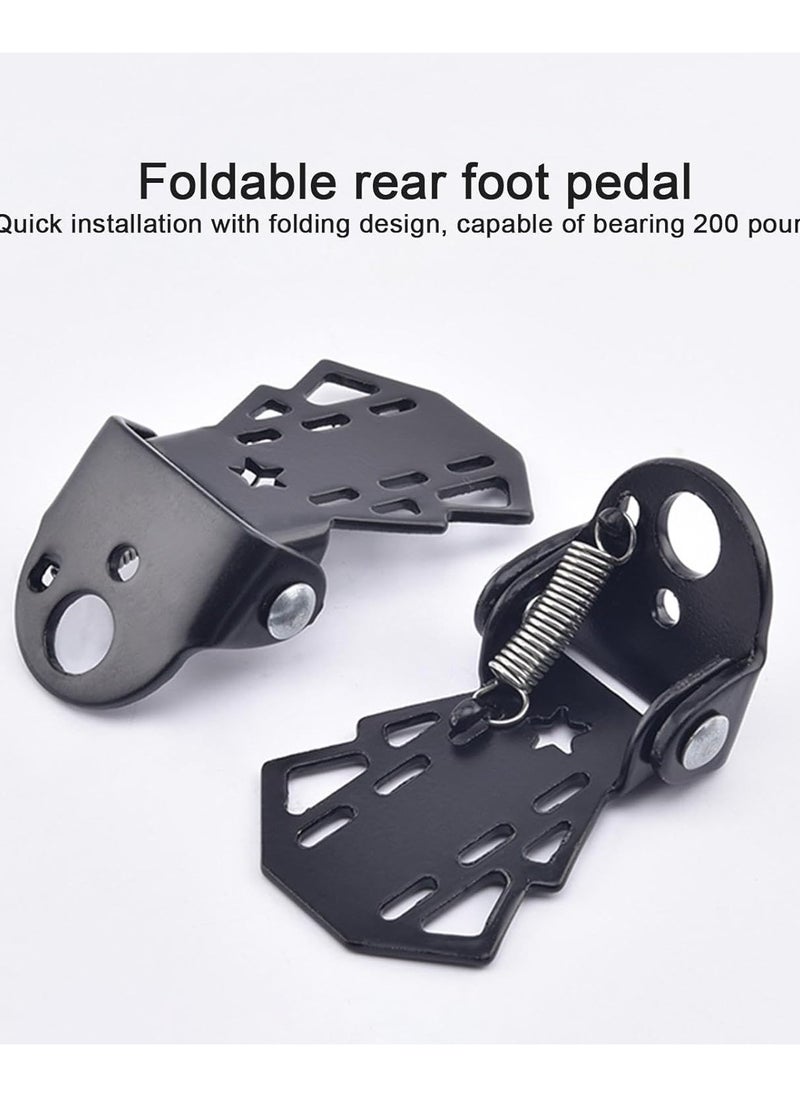 CMGTYYD Foot Pegs | Folding Pegs Non-Slip Bicycle Footrests Motorcycle Foot Pegs - 7.5cm Foot Rest Wear-resistant Pegs Frame Foot Pegs Rests Pedals For Mountain  - Image 3