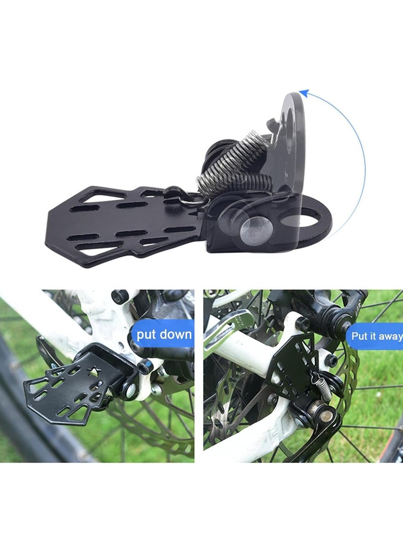 CMGTYYD Foot Pegs | Folding Pegs Non-Slip Bicycle Footrests Motorcycle Foot Pegs - 7.5cm Foot Rest Wear-resistant Pegs Frame Foot Pegs Rests Pedals For Mountain  - Image 5
