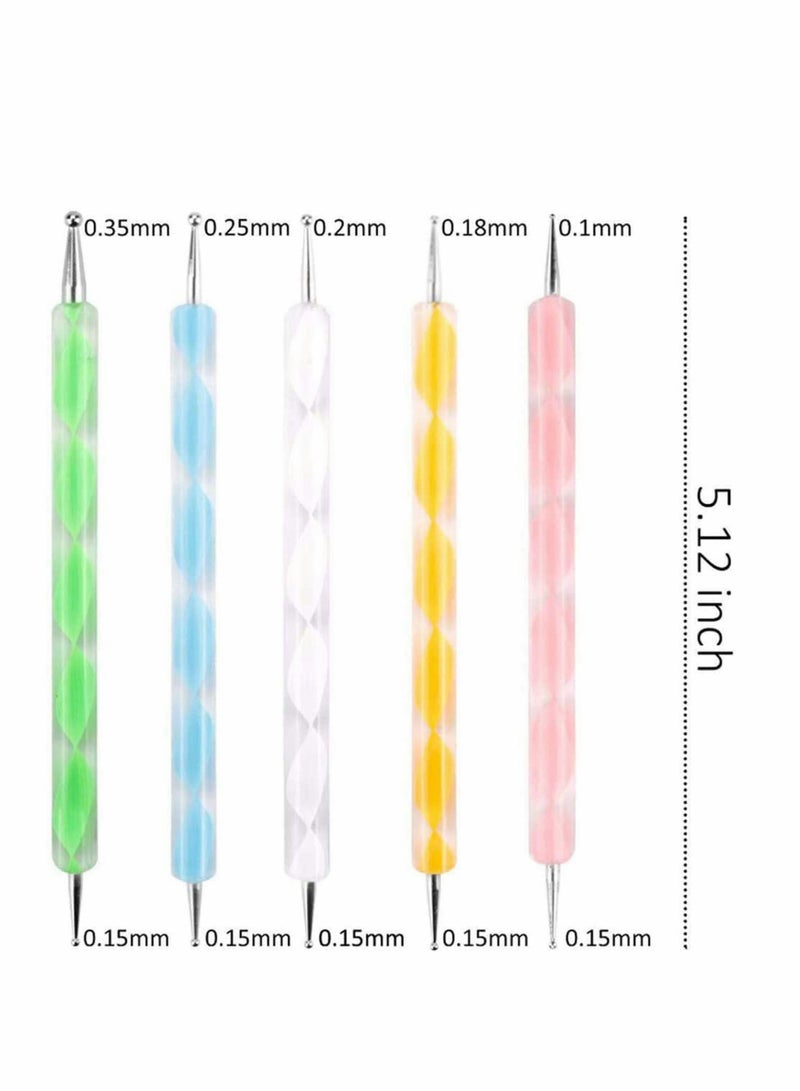 33PCS Stencils For Painting Dotting Tools Set, Mandala Stencil, Silicone Stylus Ball Stylus and Paint Tray with Black Cardboard for Rocks Painting, Nail Dotting, Nail Decals, Drawing - Image 5