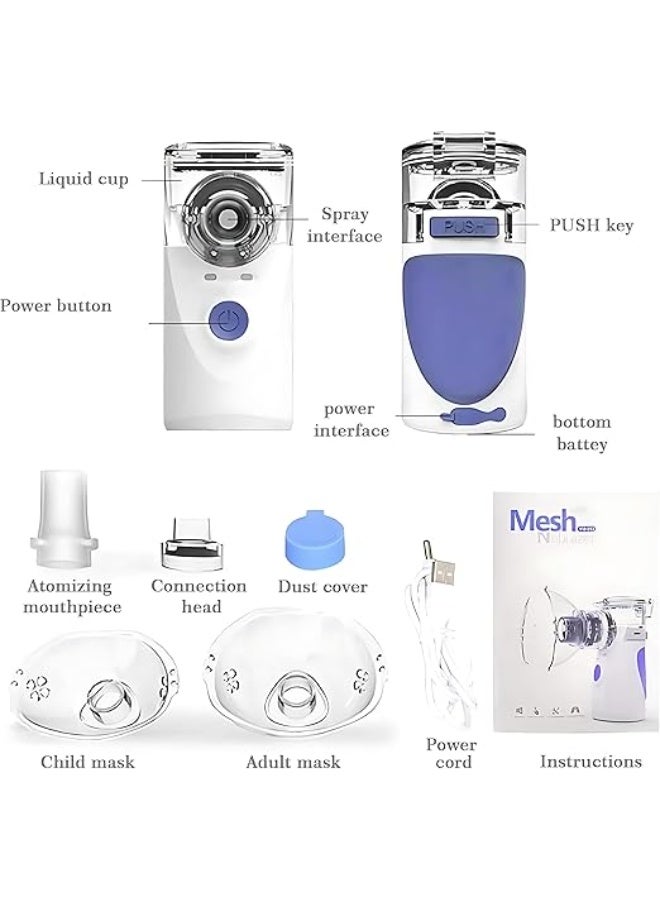 Portable Steam Inhaler Nebulizer - Easy-to-Use & Lightweight Respiratory Relief for Cough, Cold & Congestion – Battery & USB Powered - Image 2