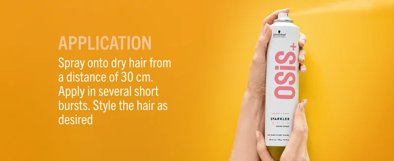 Schwarzkopf Professional  Osis Sparkler Shine Spray - No Hold & Silicone Free - 300ml  | Best Price UAE