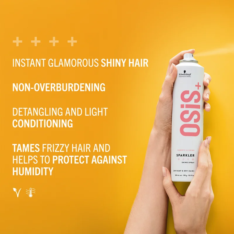 Schwarzkopf Professional  Osis Sparkler Shine Spray - No Hold & Silicone Free - 300ml  | Best Price UAE