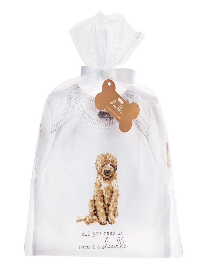 Mud Pie Dog Print Baby Crawler and Bib 2-Piece, Doodle, 0-6 Month - Image 2