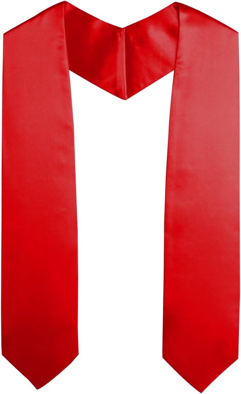 SAMDEEMI Unisex Adult Plain Graduation Stole Sash 60" long - Image 1