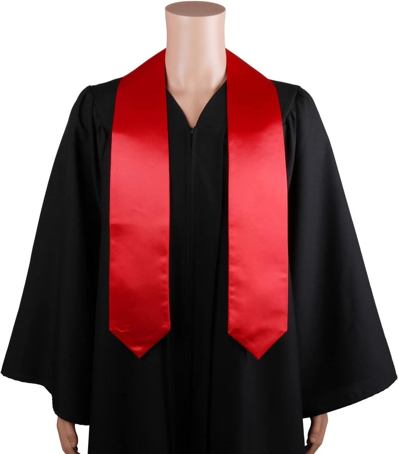 SAMDEEMI Unisex Adult Plain Graduation Stole Sash 60" long - Image 2
