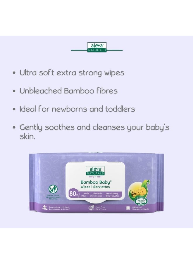 Aleva Naturals Aleva Naturals Bamboo Baby Wipes  - Image 4