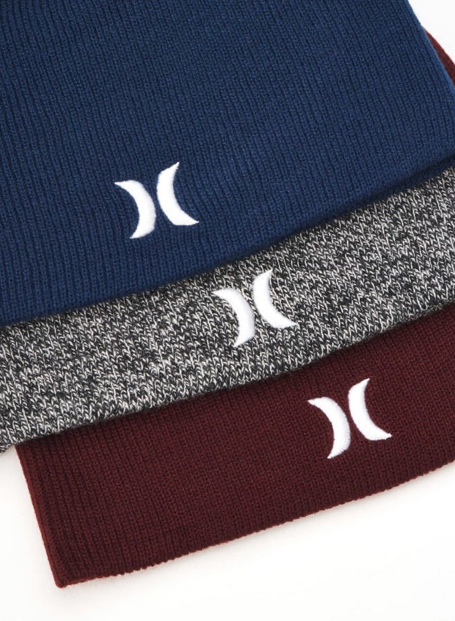 Hurley Men's Winter Hat - Classic Icon Beanie, Black - Image 4