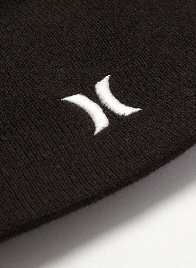 Hurley Men's Winter Hat - Classic Icon Beanie, Black - Image 2