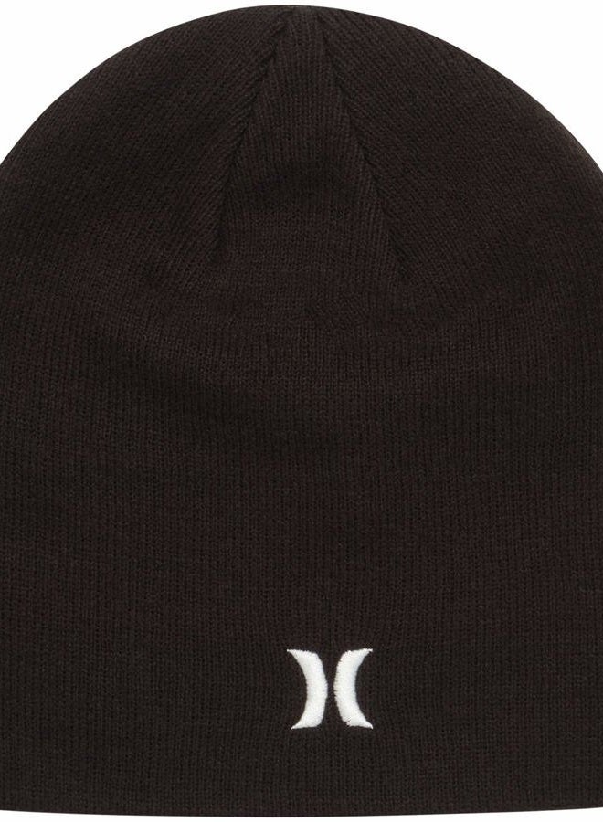 Hurley Men's Winter Hat - Classic Icon Beanie, Black - Image 1