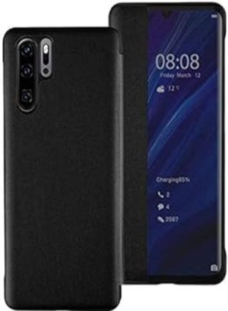 Huawei P30 Pro Case, Slim Flip Genuine Leather Smart Cover P30 Pro Phone Bumper (with Smart Window and auto Screen Sleep/Wake) for Huawei p30 Pro, Black ELMO3EZZ - pzsku/ZD14AD3F1AA862C5426C5Z/45/_/1713732363/1d7c81a7-f39c-4070-a562-82146b8d87dd