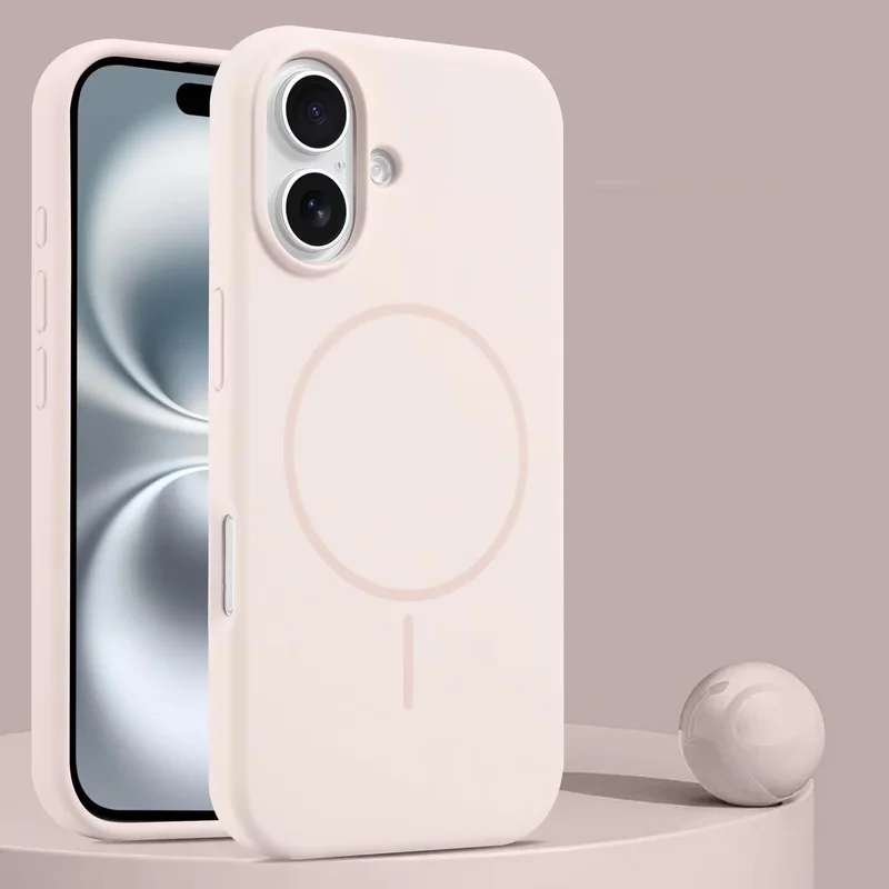 موبكوس غطاء حماية مغناطيسي فاخر من موبكوس لهاتف آيفون 17 وردي اللون، مقاوم للصدمات، بتصميم نحيف، ناعم الملمس، مع دعم الشحن اللاسلكي المغناطيسي