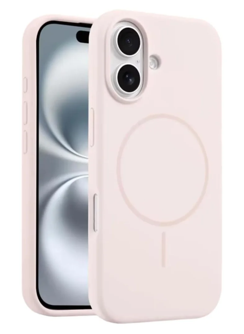 موبكوس غطاء حماية مغناطيسي فاخر من موبكوس لهاتف آيفون 17 وردي اللون، مقاوم للصدمات، بتصميم نحيف، ناعم الملمس، مع دعم الشحن اللاسلكي المغناطيسي