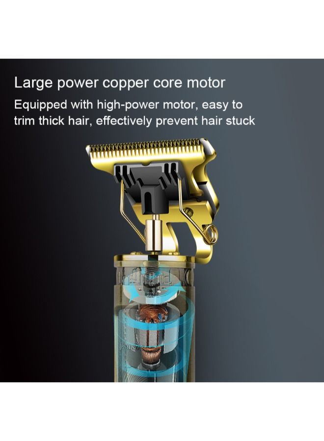 Daling USB Rechargeable Beard Trimmer Cordless Haircut Men Baldheaded Hair Trimmer Barber Cut Hair Cutting Machine - Image 4