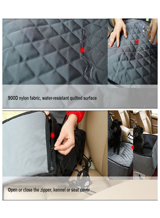 DogLemi Car Seat Cover for Pets Dog Booster Seat Water-resistant Foldable Travel Safety Seat Protector - Image 4