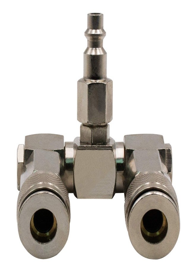 FIXSMITH Air Hose Connector- 2 Way Air Hose Splitter,1/4 In NPT, Air Compressor Accessories Fittings, Swivel 360 Degrees Connectors. - Image 5