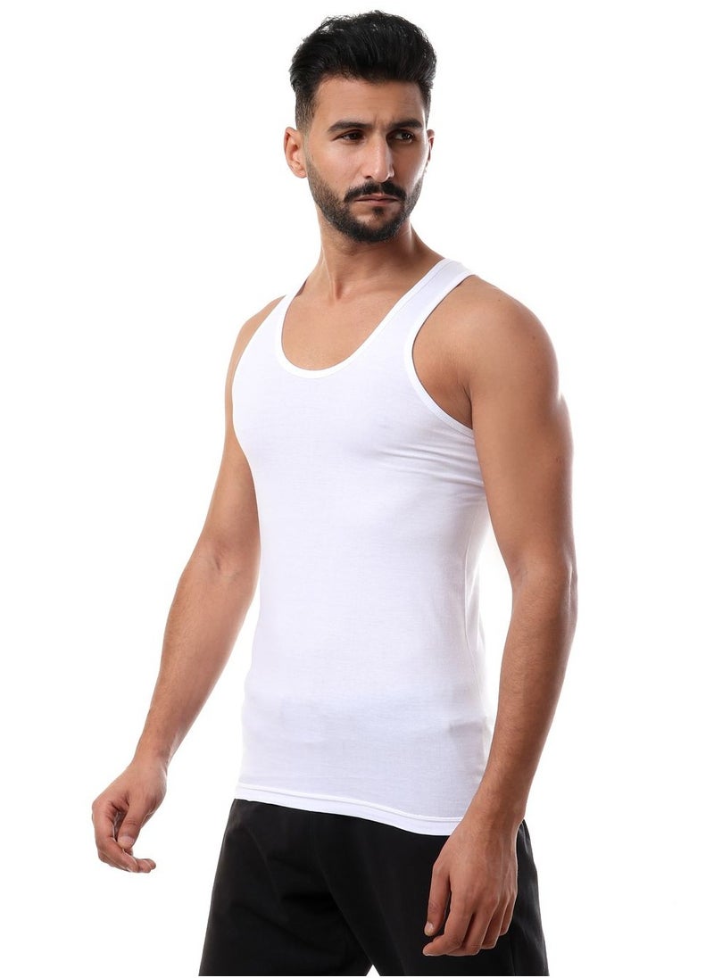 COTTONIL - Cottonil  Combed Sleeveless - White - Image 1