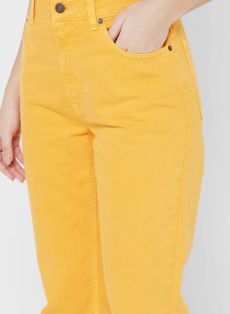 TOPSHOP High Waist Straight Jeans