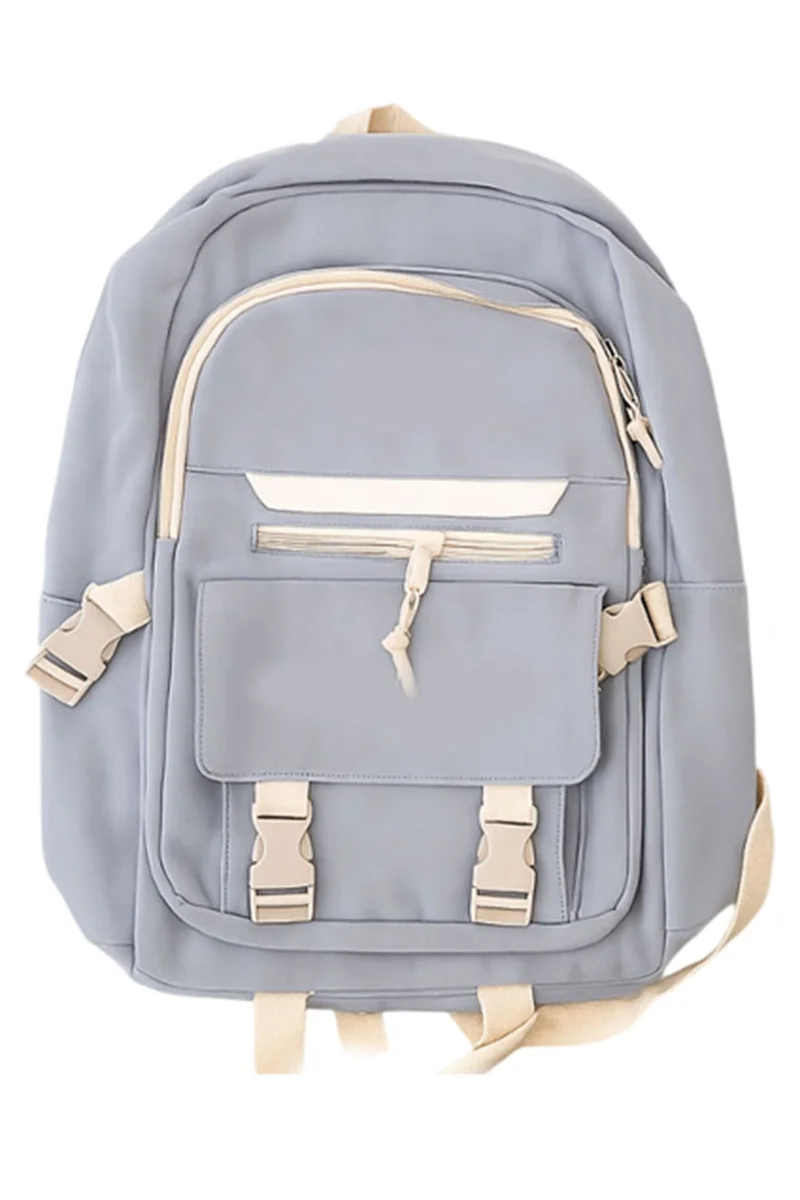 Stylish Sky Blue School Backpack – Lightweight Casual Travel Bag with Multiple Compartments – Durable & Comfortable Shoulder Bag for Students, Work & Daily Use