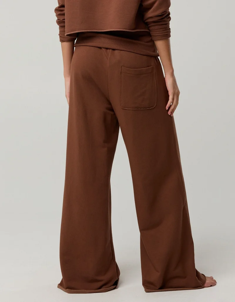 Aerie OFFLINE By Aerie OTT Fleece Super Wide Leg Foldover Pant