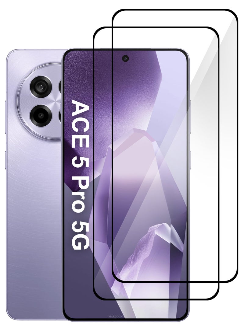CATANES 2Packs Screen Protector for Oneplus ACE 5 Pro 5G, Tempered Glass , Full Glue, 9H Hardness, HD Clarity, No Bubble - Image 1