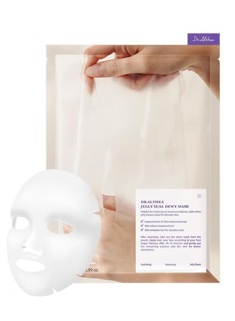 Dr Althea Jelly Seal Dewy Mask Hydrate And Restore Balance Boost Natural Radiance With Phytopdrn Lotus Vegan Korean Skincare Pack Of 1