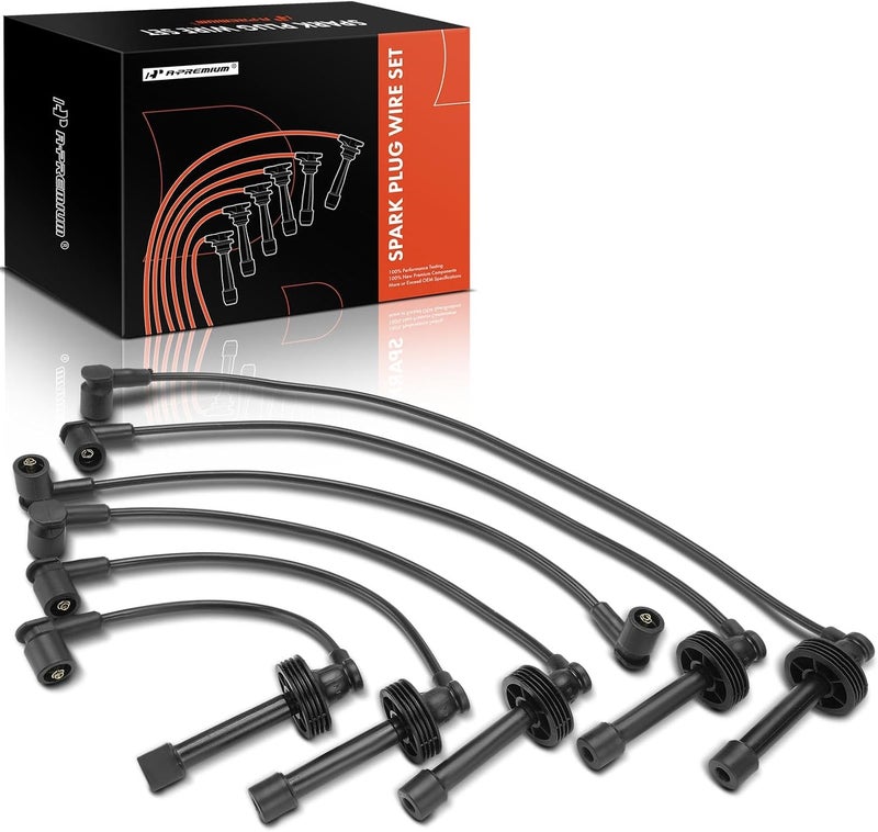 A-Premium 6PCS Spark Plug Wire Set for Volvo - Image 1