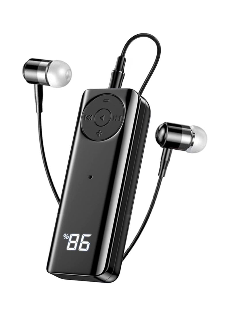 Excefore - Bluetooth 5.2 Adaptor for Wireless Headphones, 60H Battery Life Bluetooth Receiver with LED Digital Display & Noise Cancelling Mic, Wireless Audio Receiver for Speakers, Car/Home Stereo - Image 1