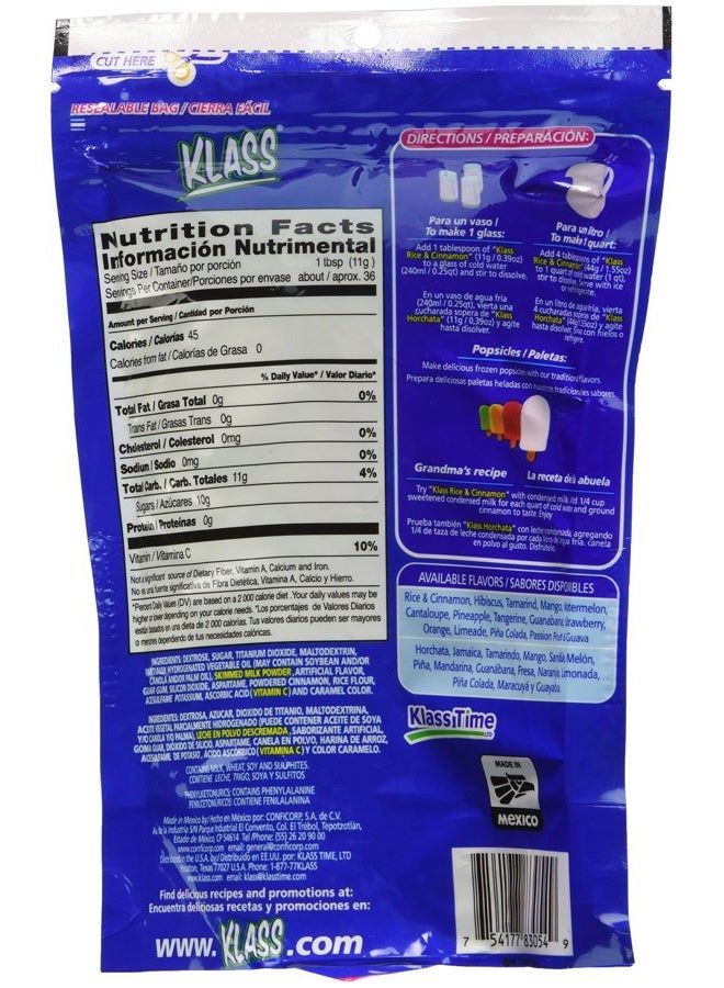KLASS Horchata, Rice and Cinnamon Drink Mix, 14.1 Oz, (Pack of 2) - Image 2