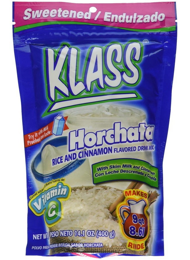 KLASS Horchata, Rice and Cinnamon Drink Mix, 14.1 Oz, (Pack of 2) - Image 1