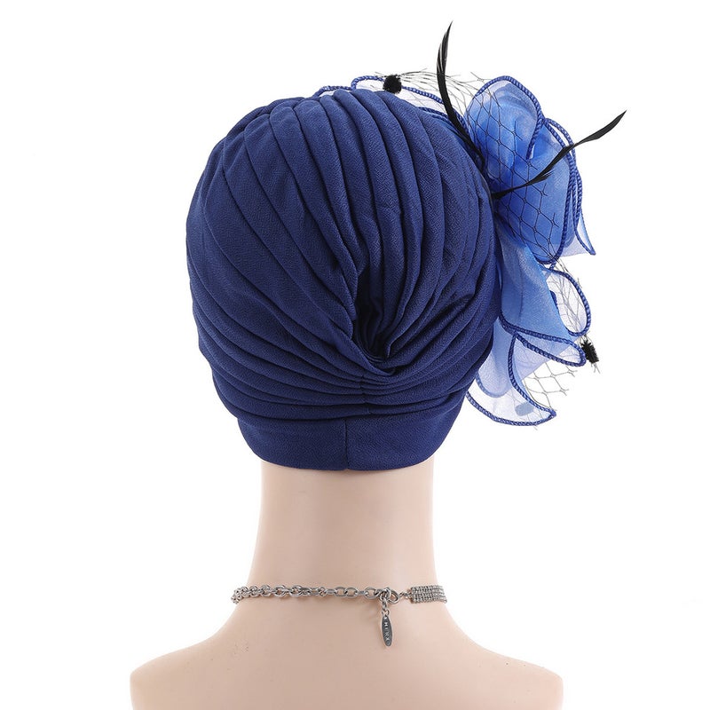 Women Fashion Floral Cap Spring Summer Breathable Cotton Bucket Hat - Image 3