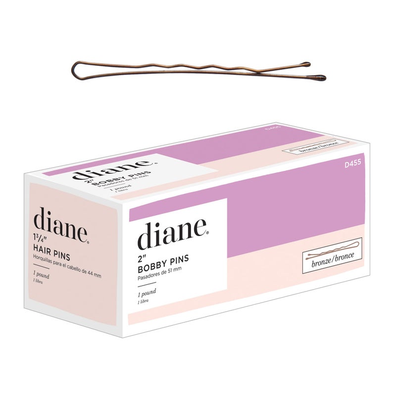 Diane 2â€ Bronze Bobby Pins for Women, Girls, Hairdressing, Salon, Hair Pins with Ball Tips for Securing Updos, Flyaways (Approximately 600 Pins) - Image 1