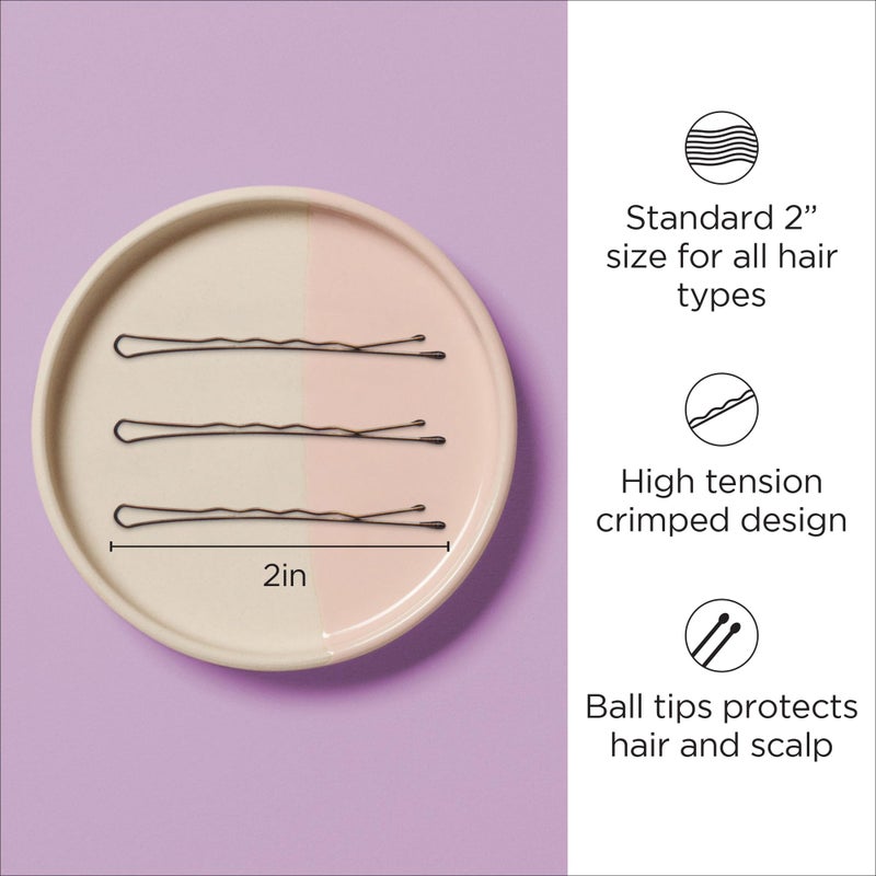 Diane 2â€ Bronze Bobby Pins for Women, Girls, Hairdressing, Salon, Hair Pins with Ball Tips for Securing Updos, Flyaways (Approximately 600 Pins) - Image 2