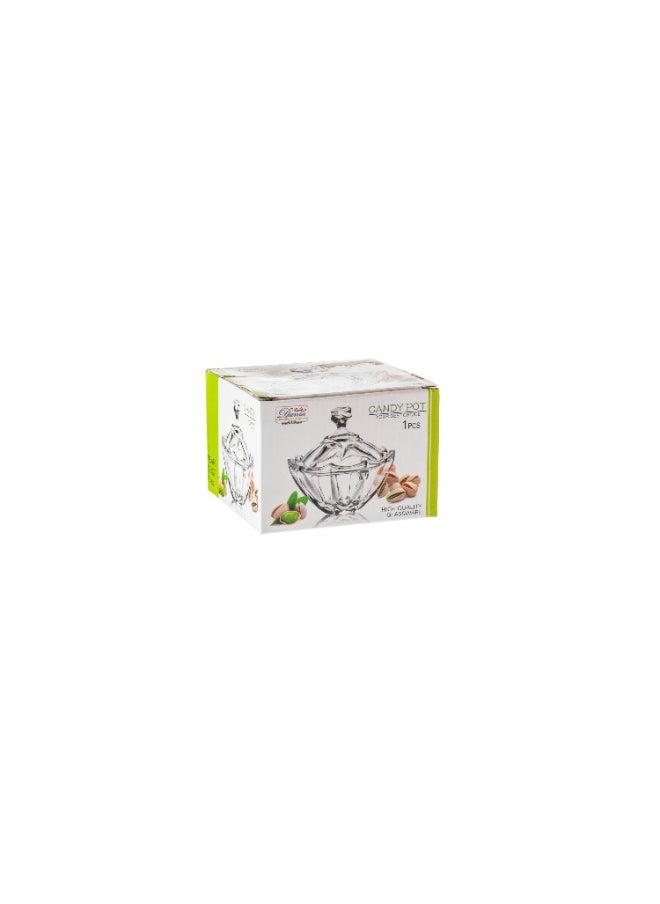 Dania Set of 6 multi-purpose clear glass sugar bowls for sweets and nuts  - Image 4