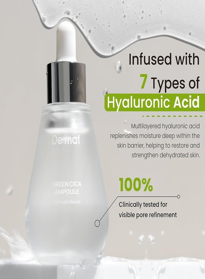 DE:MAF Green Cica Ampoule with 72% Green Tea, Cica & 8-Layer Hyaluronic Acid | Soothing & Sebum Control Pore Serum for Blackheads and Enlarged Pores | For Oily & Combination Skin (1.7 fl oz) - Image 5