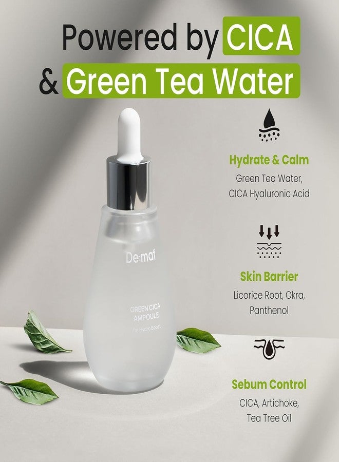 DE:MAF Green Cica Ampoule with 72% Green Tea, Cica & 8-Layer Hyaluronic Acid | Soothing & Sebum Control Pore Serum for Blackheads and Enlarged Pores | For Oily & Combination Skin (1.7 fl oz) - Image 4