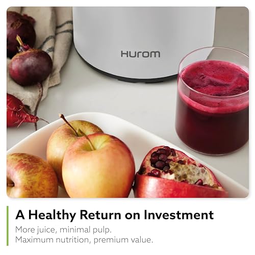 Hurom H400 Cold Press Juicer Machine, Award Winning Masticating Slow Juicer, Easy to Clean, Strainer & Hands Free with Self Feeding, Wide Mouth Hopper, Easy Assembly (Two-Tone Beige) - Image 4