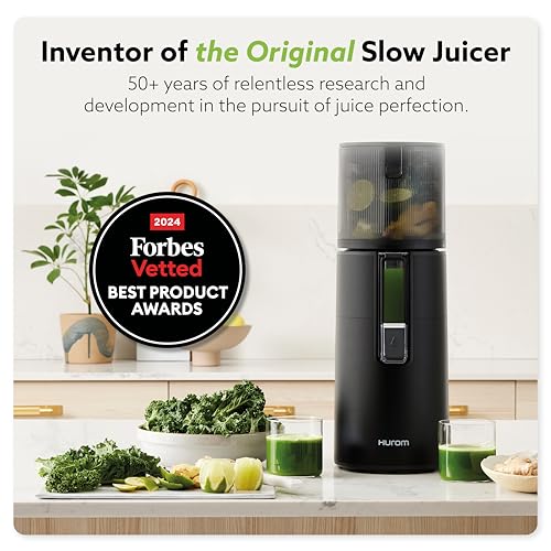 Hurom H400 Cold Press Juicer Machine, Award Winning Masticating Slow Juicer, Easy to Clean, Strainer & Hands Free with Self Feeding, Wide Mouth Hopper, Easy Assembly (Two-Tone Beige) - Image 2