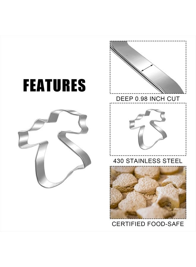 SAVITA 6pcs Graduation Cookie Cutters, Stainless Steel Molds Graduation Cookie Cutters Including Molds for Name Tags, Certificates, Gowns, Doctor Hats Cookie Cutters for Baking - Image 1