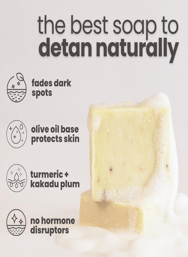 Tuco® Dull Skin Soaps Turmeric, Shea Butter & Coconut Oil Magic Soaps For Bath (75 Gms Pack Of 3) | Paraben Free | Haldi Bath Soap for tan removal | Handmade Soaps For Glowing | Skin Brightening Soap For Men, Women & Kids - Image 3