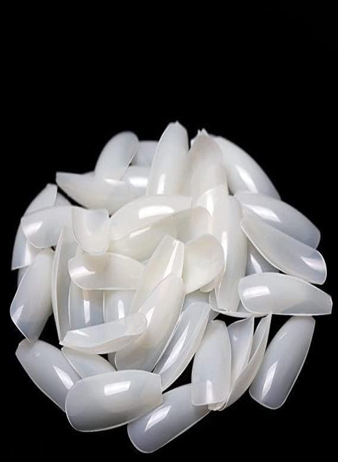 BRIKSHI Artificial Nails Set With Glue Acrylic fake False Nails Set Of 100 Pcs and Artificial Nail Reusable PO1 - Image 3