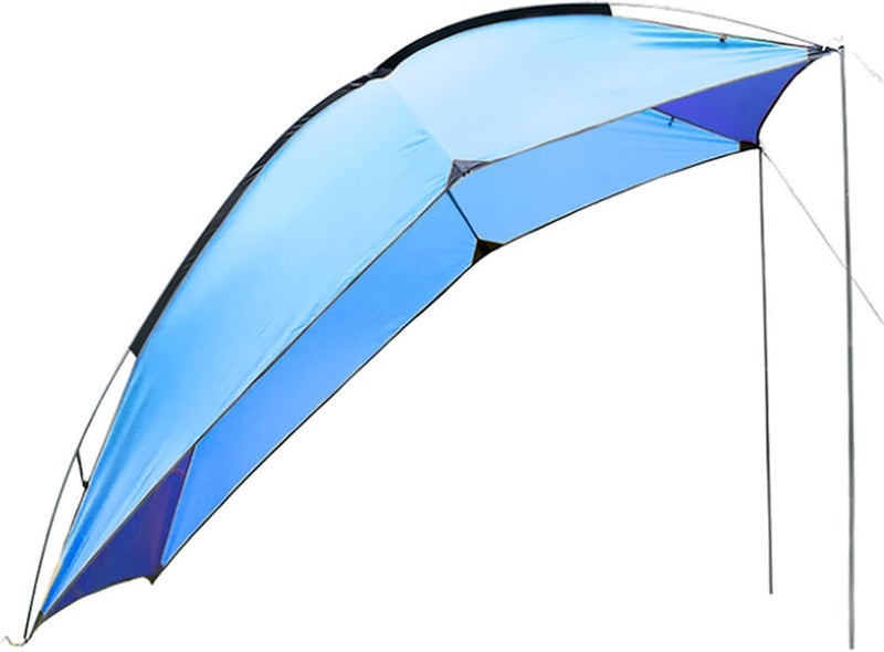 KEAIDO Car Tailgate Awning Tent Pickup Truck Canopy Camping Outdoor Sun Shelter Waterproof Rainfly SUV Minivan Hatchback Camper Trailer Rooftop (Blue) - Image 1