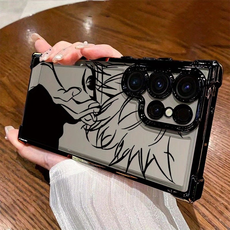 This Phone Case Featuring Japanese Anime Hunter Compatible With Samsung Galaxy S24 Ultra Transparent Soft Back For Drop Protection 4G 5G Mixed Color 1 - Image 4