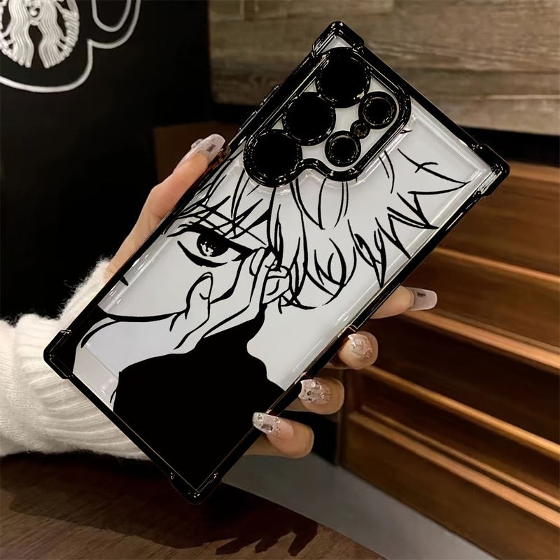 This Phone Case Featuring Japanese Anime Hunter Compatible With Samsung Galaxy S24 Ultra Transparent Soft Back For Drop Protection 4G 5G Mixed Color 1 - Image 3
